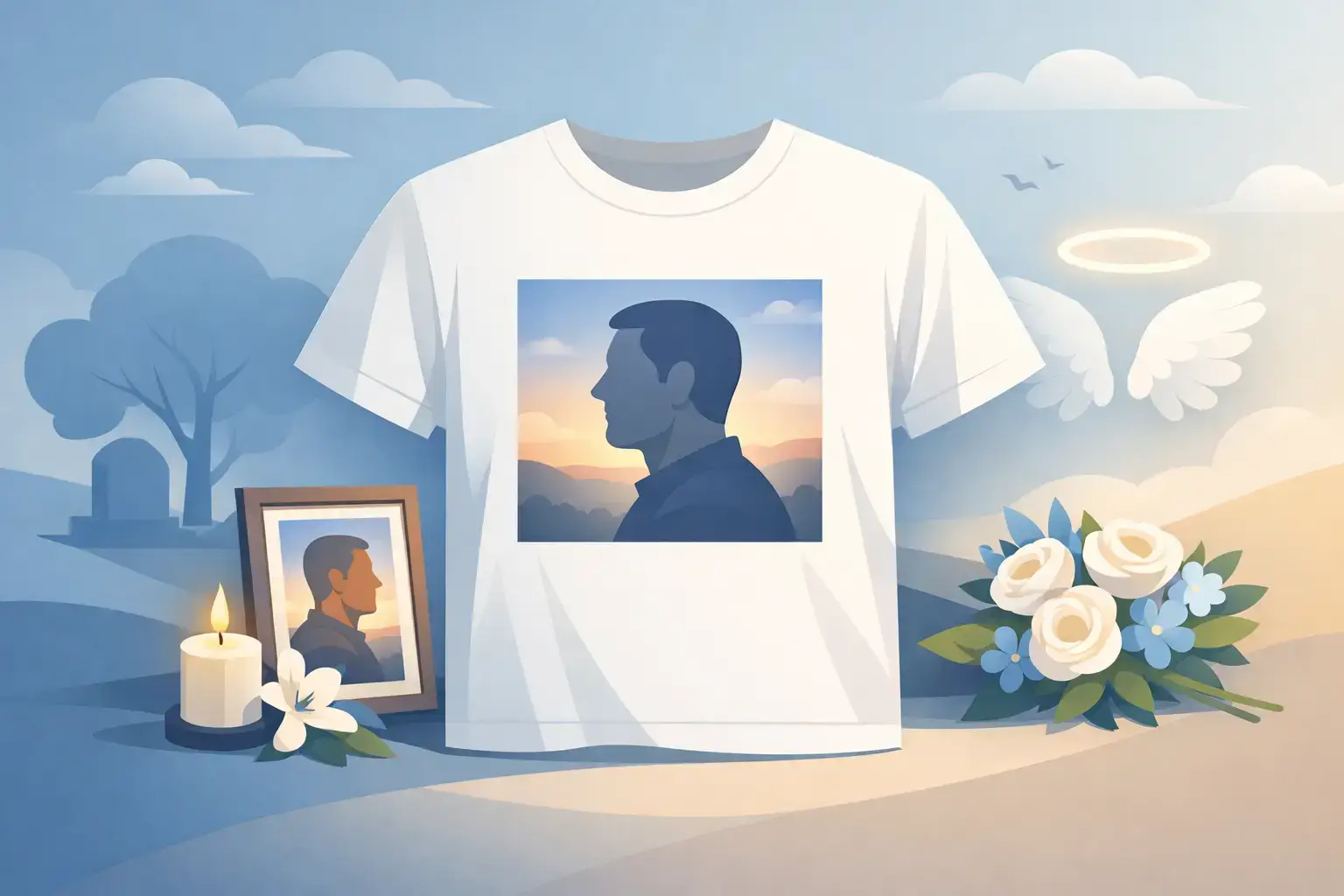Memorial Shirts With Photo That Honor a Life